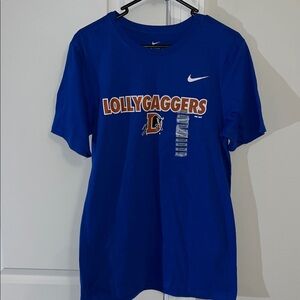New Nike Bull Durham Bulls Lollygaggers Baseball MILB minor League T shirts Blue